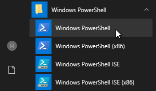 Open a PowerShell Prompt